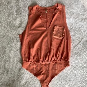 Free People Tank-top thong Bodysuit